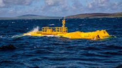 Mocean Energy&apos;s Blue X in operation at EMEC Scapa Flow wave energy test site