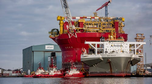 The Penguins FPSO arrived to the yard in Haugesund.
