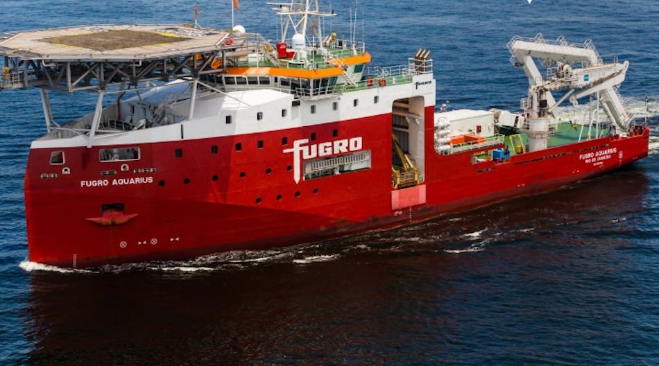 Fugro utilized an ROV deployed from the Fugro Aquarius to conduct the survey.