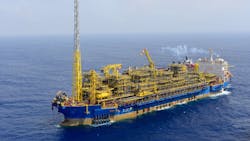 Vessel platform Cidade de Ilhabela in the Santos Basin Vessel platform Cidade de Ilhabela in the Santos Basin