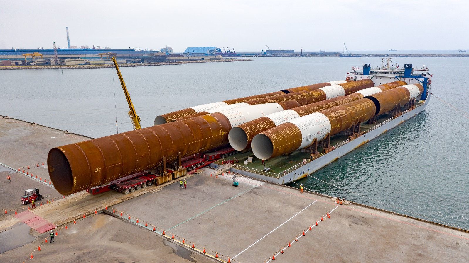 Mammoet is handling the offshore wind components.