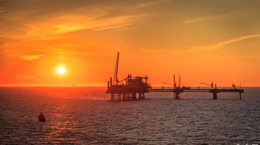 North Sea Oil And Gas Platform