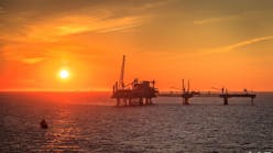 North Sea Oil And Gas Platform