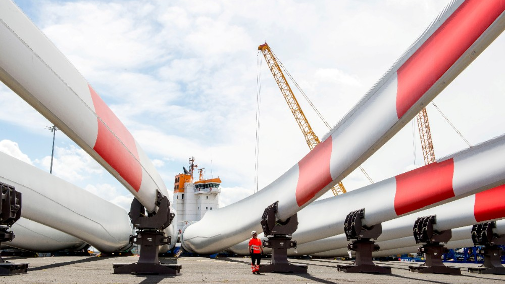 Siemens Gamesa RecyclableBlades leaving Hull for the Kaskasi offshore development