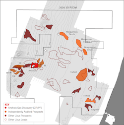 The Lixus offshore license covers an area of about 1,794 sq km, with water depths ranging from the coastline to 850 m. The Lixus offshore license covers an area of about 1,794 sq km, with water depths ranging from the coastline to 850 m.