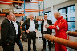A demonstration of DualLink powered and wired drillpipe takes place at Reelwell's headquarters in Stavanger, Norway. A demonstration of DualLink powered and wired drillpipe takes place at Reelwell's headquarters in Stavanger, Norway.