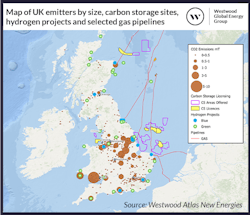 Map Of Uk Emitters By Size Carbon Storage Sites Hydrogen Projects And Selected Gas Pipelines V4 Map Of Uk Emitters By Size Carbon Storage Sites Hydrogen Projects And Selected Gas Pipelines V4