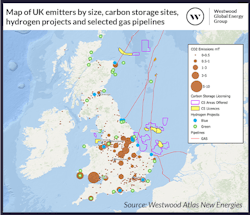 Map Of Uk Emitters By Size Carbon Storage Sites Hydrogen Projects And Selected Gas Pipelines V4 Map Of Uk Emitters By Size Carbon Storage Sites Hydrogen Projects And Selected Gas Pipelines V4