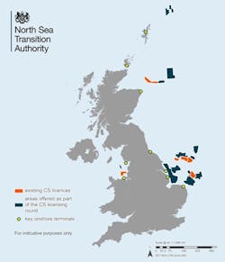 The UK’s first licensing round for carbon storage closed in September 2022. The UK’s first licensing round for carbon storage closed in September 2022.