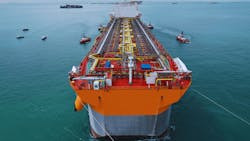 The FPSO One Guyana has entered drydock at the Keppel yard in Singapore. The FPSO One Guyana has entered drydock at the Keppel yard in Singapore.