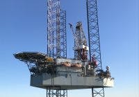 The Shelf Drilling Scepter is a 350-ft jackup drilling unit. The Shelf Drilling Scepter is a 350-ft jackup drilling unit.