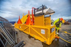 Verlume Halo on the quayside Verlume Halo on the quayside