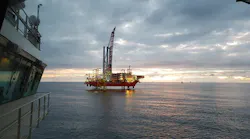 The Blue Tern offshore wind jackup installation vessel.