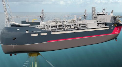 Illustration of the Bay du Nord project&apos;s FPSO unit