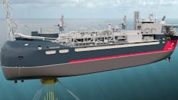 Illustration of the Bay du Nord project's FPSO unit Illustration of the Bay du Nord project's FPSO unit