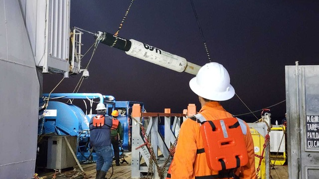 Pictured prior to deployment in the Gulf of Mexico, the largest bismuth plug was produced by BiSN to provide a permanent, gas-tight seal for a well that was experiencing gas migration.