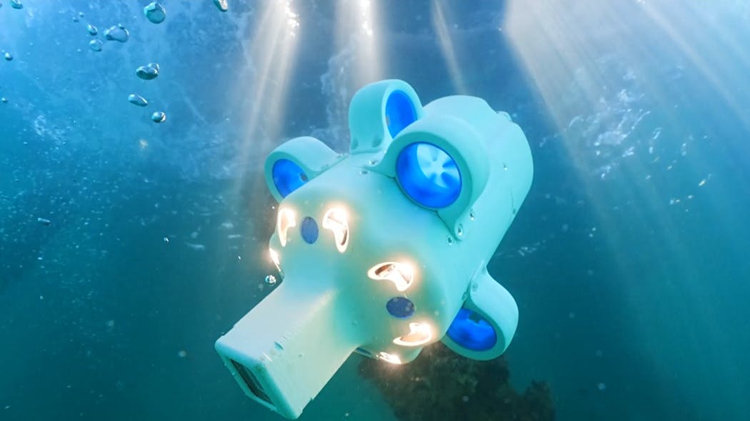 Hydrus is an autonomous drone for underwater surveying.
