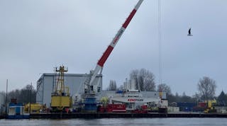 The expected delivery of the Ram Luffing offshore crane is scheduled for the second quarter in 2024.