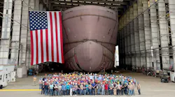 The Ørsted team, led by Region Americas CEO David Hardy, was joined by US House Majority Leader Steve Scalise, partners from Eversource Energy and leaders from Edison Chouest Offshore, as well as hundreds of workers who are contributing to the vessel construction at a Louisiana shipyard.
