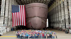 The Ørsted team, led by Region Americas CEO David Hardy, was joined by US House Majority Leader Steve Scalise, partners from Eversource Energy and leaders from Edison Chouest Offshore, as well as hundreds of workers who are contributing to the vessel construction at a Louisiana shipyard. The Ørsted team, led by Region Americas CEO David Hardy, was joined by US House Majority Leader Steve Scalise, partners from Eversource Energy and leaders from Edison Chouest Offshore, as well as hundreds of workers who are contributing to the vessel construction at a Louisiana shipyard.