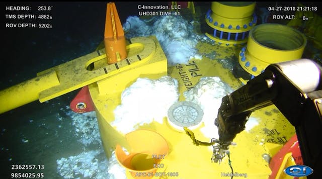 C-Innovation performs an underwater plet inspection.