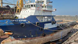 Royston has completed an overhaul of critical propulsion systems onboard the OSV Topaz Sophie for Doha Marine Services.