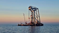 Van Oord has installed the first monopile at Baltic Eagle offshore wind farm.