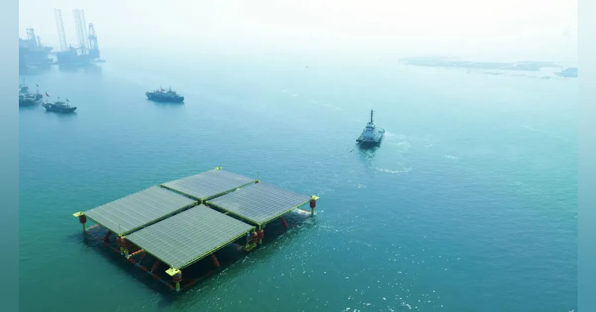 CIMC Raffles delivers China's first semisub floating solar power ...