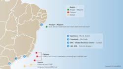 As of April 2021, Exxon was one of the largest companies among international oil companies in Brazil, with more than 2.5 million net acres, and has participation in 28 blocks in the Campos, Santos and Sergipe-Alagoas basins with partners Petrobras, Equinor, Petrogal Brazil, Qatar Petroleum, Enauta and Murphy. Of the 28 blocks, Exxon is operator of 17. As of April 2021, Exxon was one of the largest companies among international oil companies in Brazil, with more than 2.5 million net acres, and has participation in 28 blocks in the Campos, Santos and Sergipe-Alagoas basins with partners Petrobras, Equinor, Petrogal Brazil, Qatar Petroleum, Enauta and Murphy. Of the 28 blocks, Exxon is operator of 17.