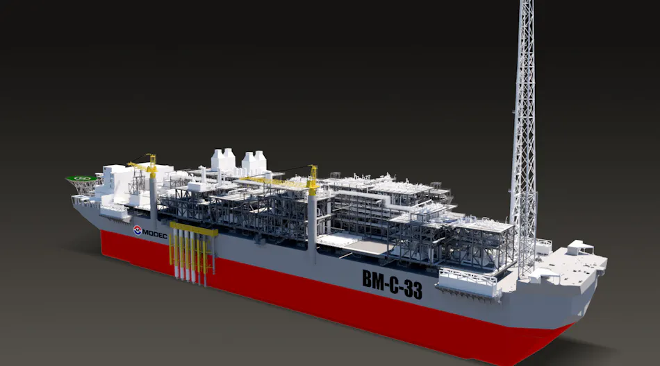 Modec Fso MODEC FPSO achieves first oil offshore Brazil | Offshore