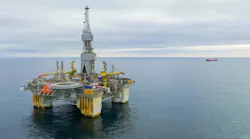 Drone photo of the Njord Field in the Norwegian Sea.