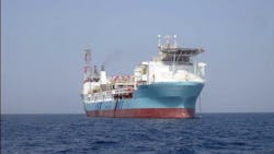 The Aoka Mizu FPSO is equipped with a DP system enabling her to hook up to the disconnectable turret autonomously. The Aoka Mizu FPSO is equipped with a DP system enabling her to hook up to the disconnectable turret autonomously.