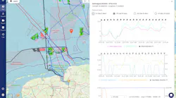 Metocean data can be viewed as a layer on the TrueOcean Marine Data Platform’s map view.