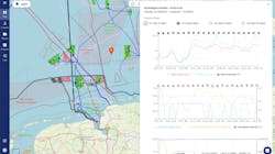 Metocean data can be viewed as a layer on the TrueOcean Marine Data Platform’s map view. Metocean data can be viewed as a layer on the TrueOcean Marine Data Platform’s map view.