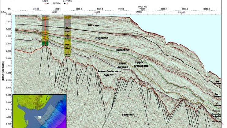 BPC Uruguay offshore Block OFF-1 (2D line UR07-006)