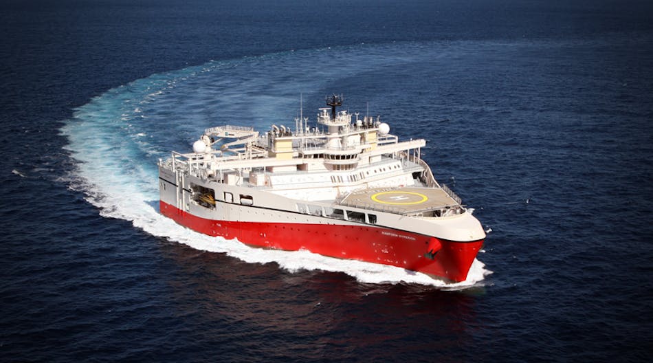 PGS says Ramform Hyperion is an enormously stable platform with outstanding seakeeping characteristics that is capable of taking full advantage of the company&apos;s GeoStreamer technology.