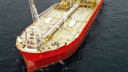 The Espoir Ivoirien FPSO has an oil processing capacity of 45,000 bbl/d.
