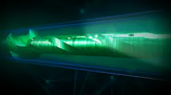 Annular and variable rams were flushed with two passes at new recommended flow rates to remove debris, then a BOP stack was flushed at the same rate using Odfjell Technology’s RizeRdillo Advanced Jetting Tool (pictured above).