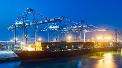 Khalifa Port is located between Abu Dhabi and Dubai. Khalifa Port is located between Abu Dhabi and Dubai.