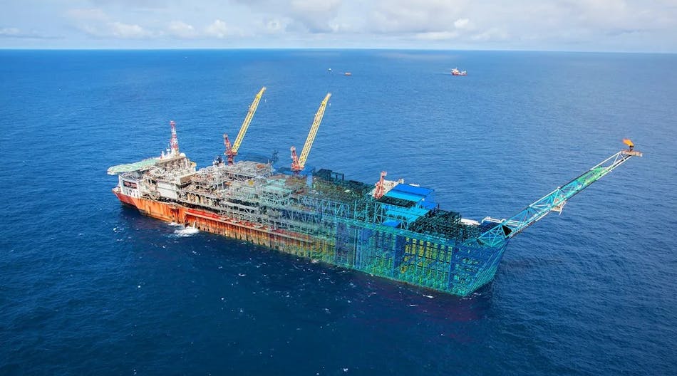 The Bonga Main FPSO, which became operational in 2004, has a capacity of 225,000 bbl/d and weighs more than 300,000 tonnes, making it the largest asset in the world to be protected by a structural digital twin, according to Akselos.