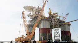 The Anchor production platform at the Kiewit Offshore Services facility in Ingleside, Texas.