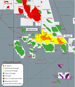 Parkmead's central North Sea assets Parkmead's central North Sea assets