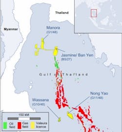 Thailand Map Valeura Energy