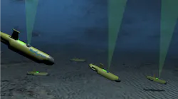 Artist’s depiction of multiple Blue Ocean subsea nodes in operation.