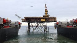 Two years ago, the Pioneering Spirit offshore vessel removed the former DP3 gas production topsides from Spirit Energy’s Morecambe Bay development in the East Irish Sea. Two years ago, the Pioneering Spirit offshore vessel removed the former DP3 gas production topsides from Spirit Energy’s Morecambe Bay development in the East Irish Sea.