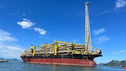 The FPSO Almirante Barroso is now operating at the Búzios field offshore Brazil. The FPSO Almirante Barroso is now operating at the Búzios field offshore Brazil.