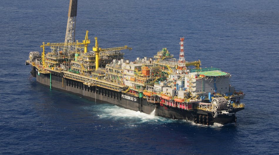 The P-54 FPSO on the Roncador Field