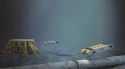 Saab’s Sabertooth underwater vehicle can perform operations up to 3,000 m deep, which the company says makes it ideal for seabed investigations.