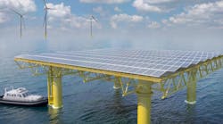 Tractebel, DEME and Jan De Nul jointly developed a new floating solar technology, capable of operating in harsh marine conditions.