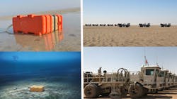 The contracts awarded to Sercel include the delivery of 29,000 GPR300 seabed nodes (left) and 54 Nomad 65 Neo vibrator trucks (right). The contracts awarded to Sercel include the delivery of 29,000 GPR300 seabed nodes (left) and 54 Nomad 65 Neo vibrator trucks (right).